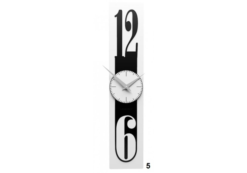 Dizajnové hodiny 10-026 CalleaDesign Thin 58cm (viac farebných verzií) Farba vínová červená-65 - RAL3003