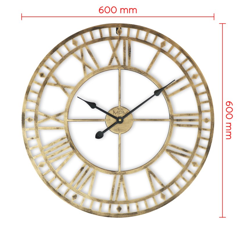 Nástěnné designové hodiny MPM Vintage Glamorous II - E01.4203.80