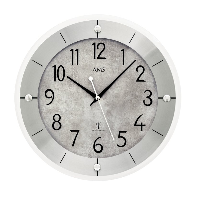 Dizajnové nástenné hodiny 5590 AMS riadené rádiovým signálom 31cm
