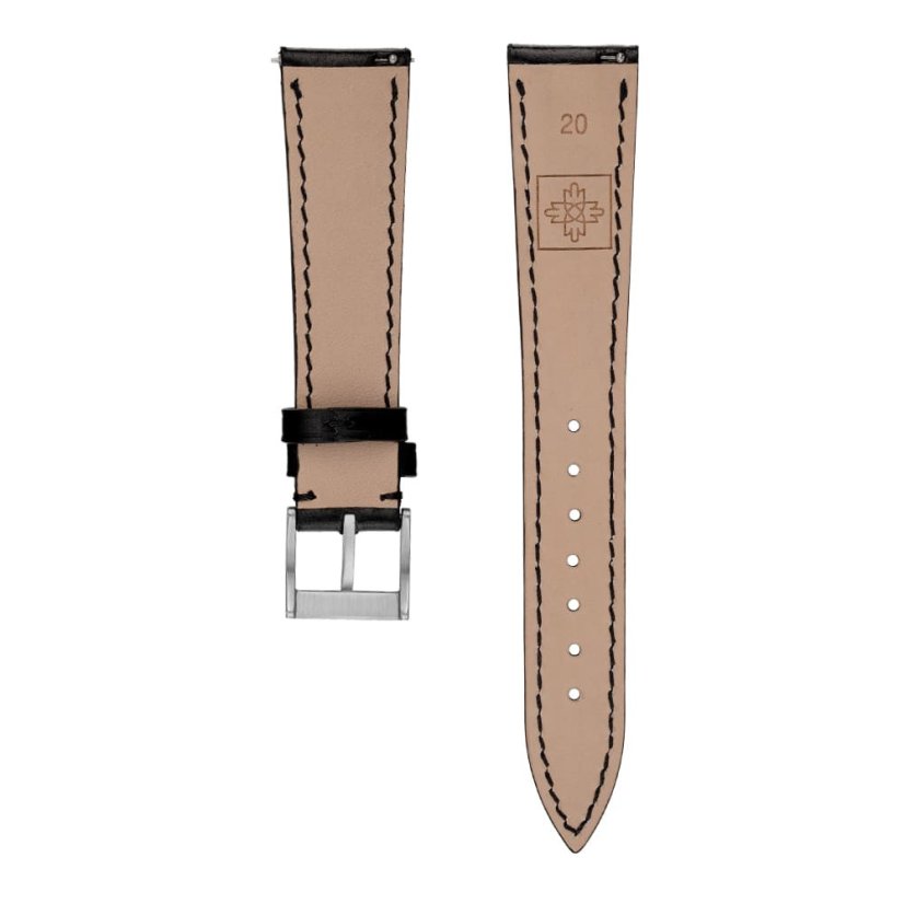 Kožený remienok na hodinky PRIM RB.15900 (20 MM) - ČIERNY - RB.15900.2016.9090.L1