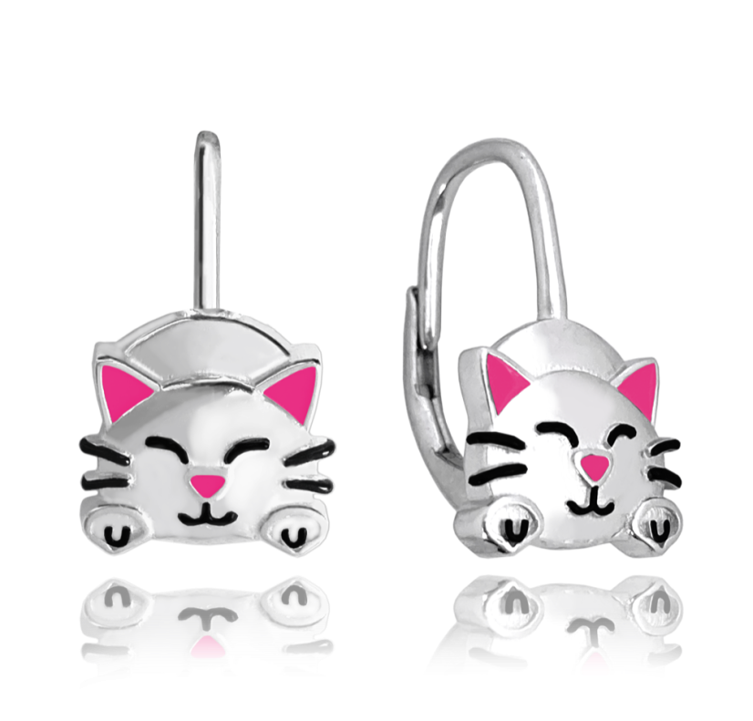 MINET X CLOCKODILE Detské strieborné náušnice MAČIČKY MINET X CLOCKODILE Detské strieborné náušnice MAČIČKY