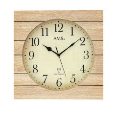 Designové nástěnné hodiny 5551 AMS řízené rádiovým signálem 34cm
