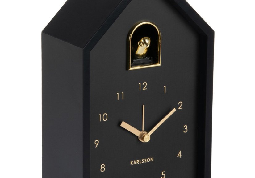 Stolný aj nástenný budík Karlsson 6077BK 20cm
