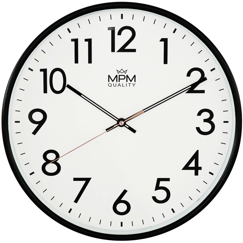 Nástenné hodiny s tichým chodom MPM Rena - B - E01.3877.90