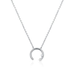 Stříbrný náhrdelník JVD SVLN0480X61BI45