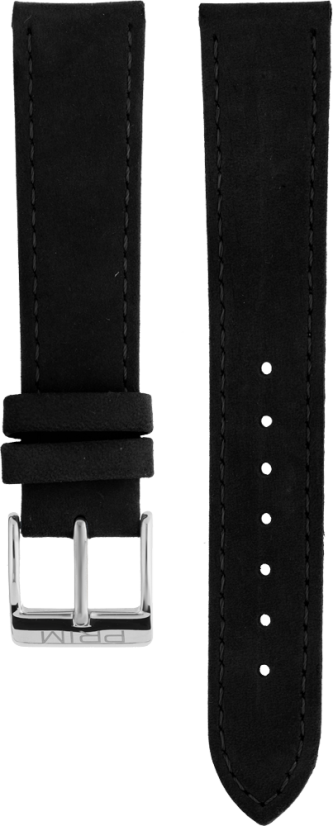 Kožený remienok PRIM RB.15818 (17 mm) - čierny - RB.15818.1716.9090.L
