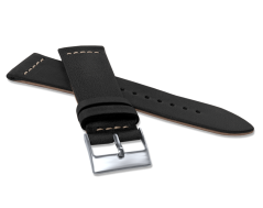 LAVVU Čierny zúžený remienok RETRO z luxusnej kože Top Grain - 22
