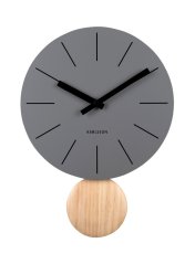 Dizajnové kyvadlové hodiny 5967GY Karlsson 41cm
