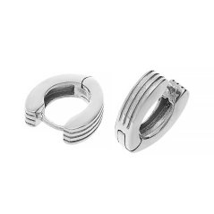 Nerezové náušnice 8038 - stříbrné barvy - SER.8038.. PrimSteel