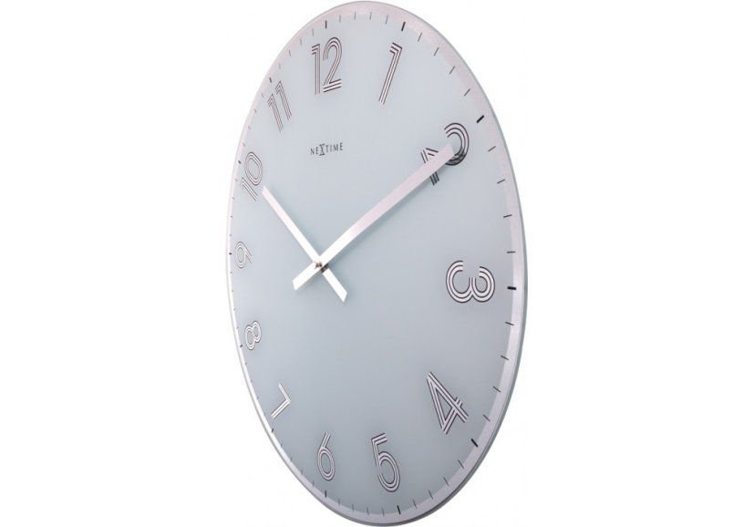 Dizajnové nástenné hodiny 8190wi Nextime Reflect 43cm