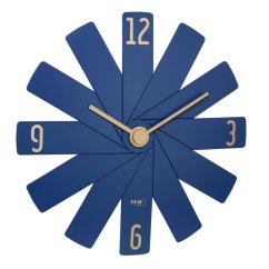 TFA 60.3020.06 - Dizajnové nástenné hodiny CLOCK IN THE BOX - modré