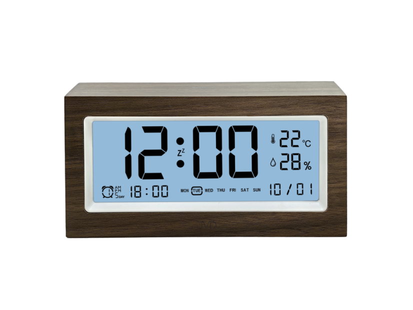 Digitální budík s imitací dřeva JVD SB2896