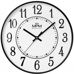 Nástenné hodiny s tichým chodom MPM Horizons - E01.4369.90