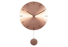 Dizajnové kyvadlové nástenné hodiny 5863CO Karlsson 47cm