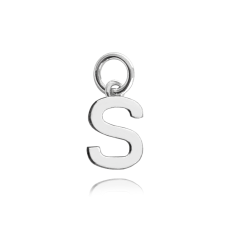 MINET Strieborný príves drobné písmeno "S"