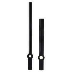 Kovové hodinové ručičky B14 (100 mm, 72 mm) - černé - Ručičky hodinové N2189 ...B14 pár