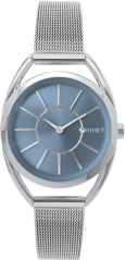 MINET Stříbrné dámské hodinky ICON BLUE MESH