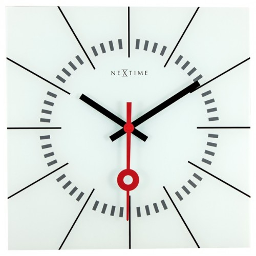 Dizajnové nástenné hodiny 8636wi Nextime Stazione 35cm