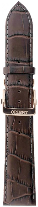 Hnedý kožený remienok Orient UL015012P0, strieborná pracka