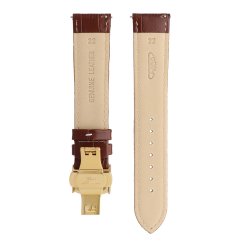 Kožený remienok na hodinky PRIM RB.13234 (22 mm) - hnedý/pozlátený - RB.13234.2220.5000.XL