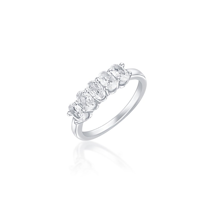 Stříbrný prsten JVD SVLR0705XH2BI54