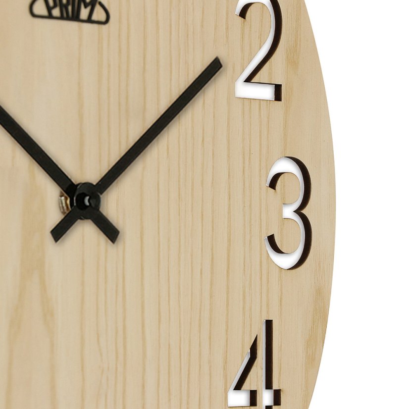 Nástenné hodiny s tichým chodom PRIM Authentic Veneer - A - E07P.4242.53