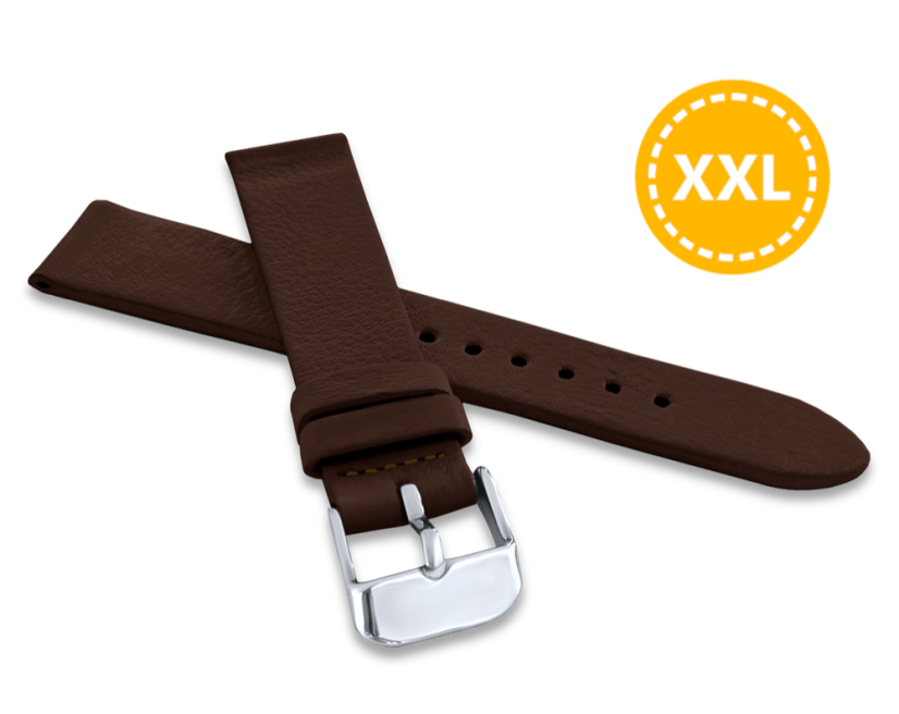 MINET XL Tmavě hnědý řemínek AGRA z luxusní kůže Top Grain - 14 - XL MINET XL Tmavě hnědý řemínek AGRA z luxusní kůže Top Grain - 14 - XL