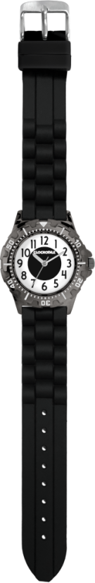 CLOCKODILE Svítící černé sportovní chlapecké dětské hodinky SPORT 4.0