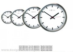 Dizajnové nástenné hodiny 2524 Nextime Stripe white 45cm