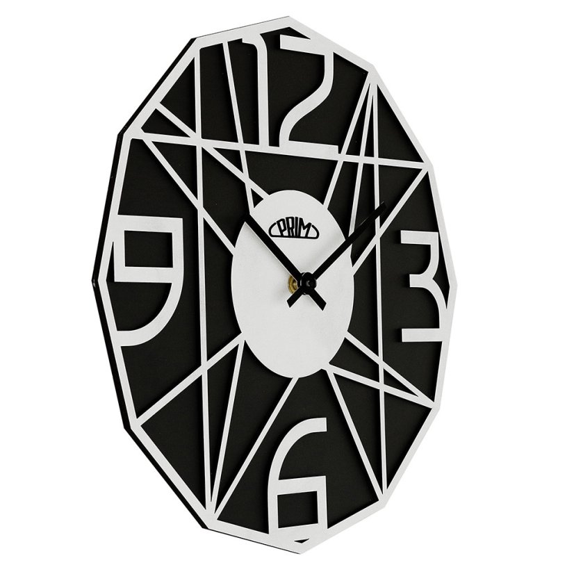Drevené hodiny s tichým chodom PRIM Glamorous Design - B - E07P.4244.9000