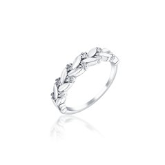 Stříbrný prsten JVD SVLR0646XE9BI54