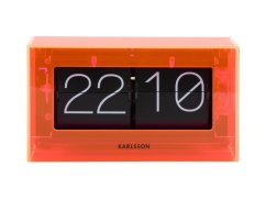 Dizajnové nástenné/stolové preklápacie hodiny 5976OR Karlsson 21cm