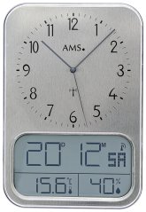 Digitálne a analógové rádiom riadené hodiny AMS 5891A