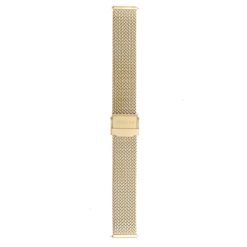 Oceľový remienok na hodinky PRIM RA.13181 (18 mm) - zlatý - RA.13181.1818.8080.L
