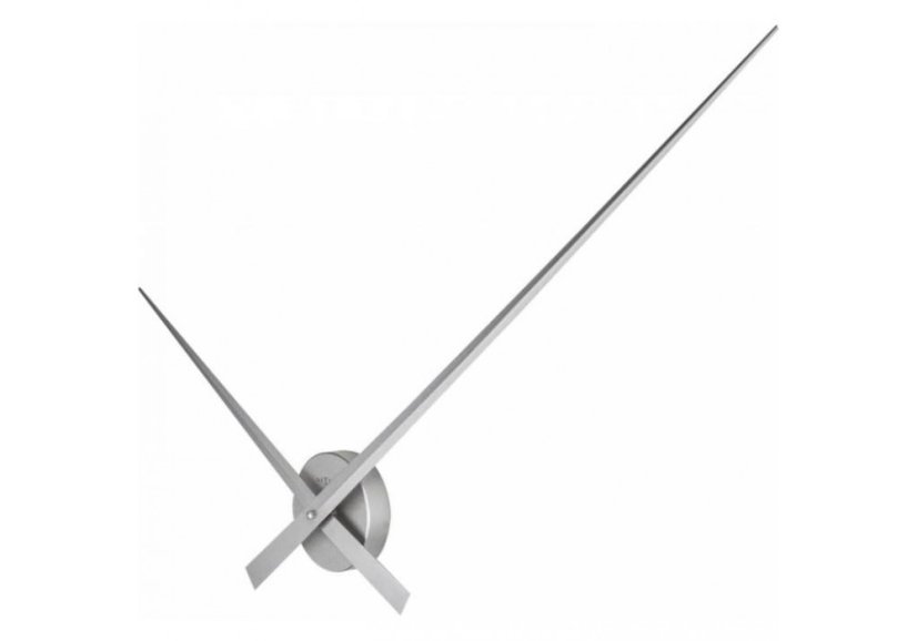Dizajnové nástenné hodiny 2269zi Nextime Hands Silver 85cm