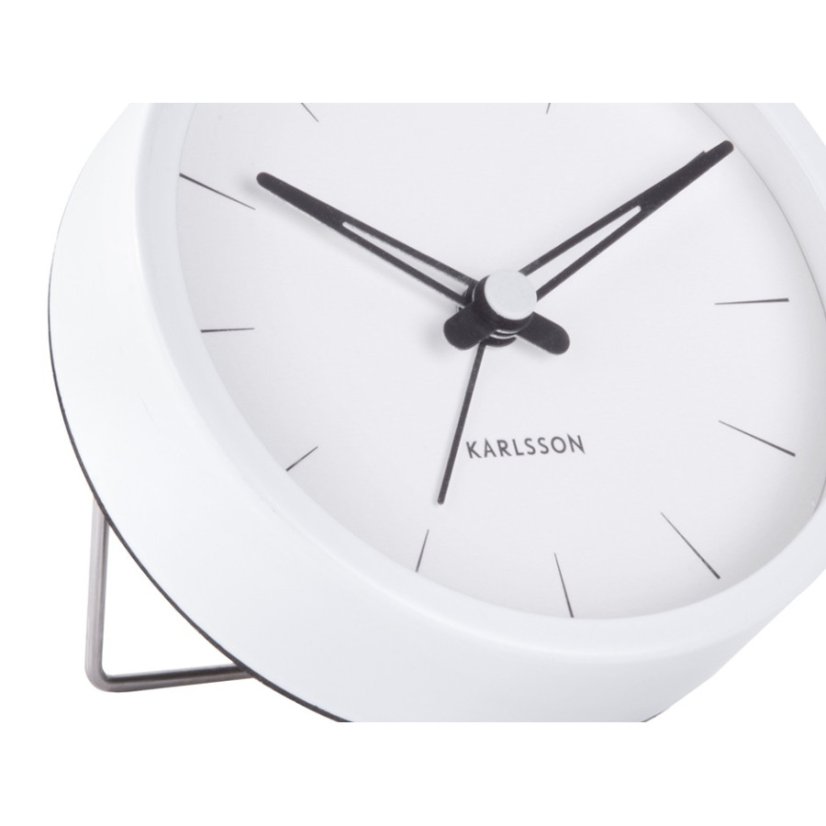Dizajnový budík 5835WH Karlsson 9cm