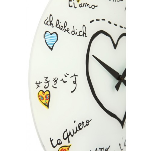 Dizajnové nástenné hodiny 8030 Nextime Loving You 43cm