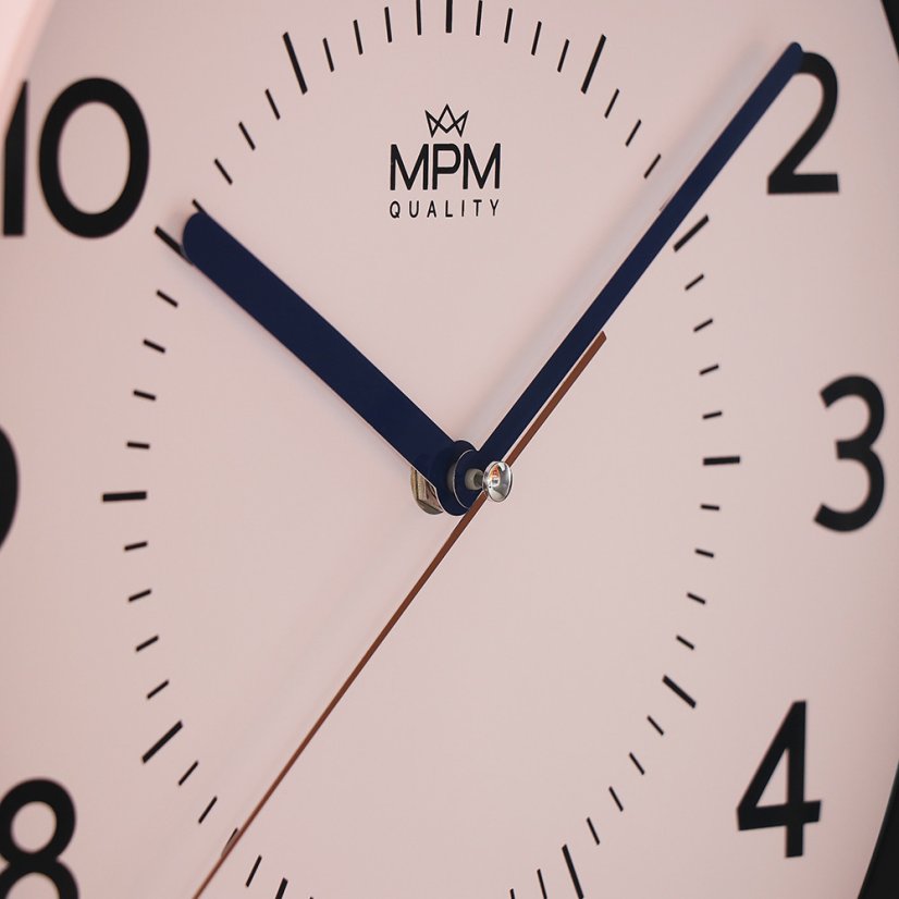 Nástenné hodiny s tichým chodom MPM Heikki - B - E01.4429.23