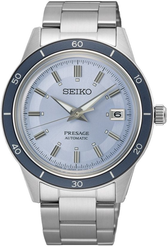 Seiko SRPL19J1 Presage Style 60s European Exclusive in ‘retro blue’