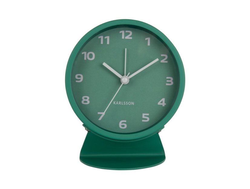 Stolové hodiny s budíkom 6082GR Karlssson 13cm
