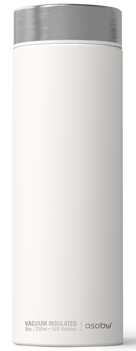 ASOBU luxusní termoska Le Baton white/silver 500ml