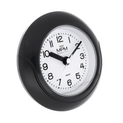 Kúpeľňové hodiny MPM Bathroom clock - čierne - E01.2526.90