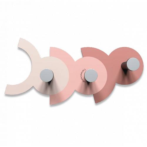 Dizajnový nástenný vešiak 13-014 CalleaDesign DienneA - set 3ks (viac farebných verzií) Farba biela-1 - RAL9003