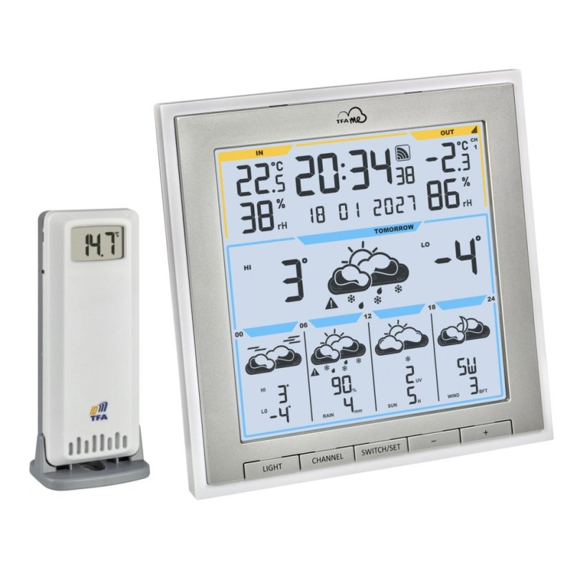 TFA 35.8105.02 - Bezdrôtová WiFi meteostanica s múdrou predpoveďou TFA.me ID-08