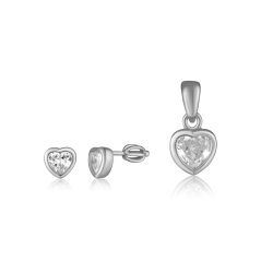 Strieborná súprava so zirkónmi JVD SVLS0148SH2BI00