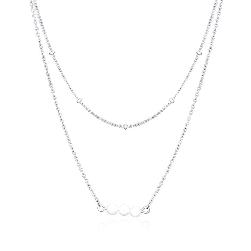 Stříbrný náhrdelník JVD SVLN0392X61P145