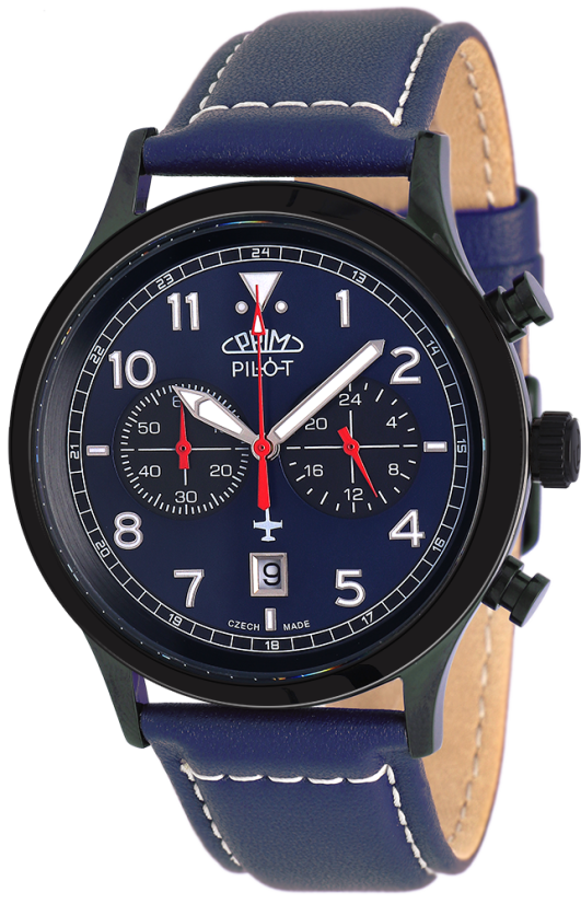 Kožený remienok na hodinky PRIM RB.13096.2220 - Blue (22 mm)