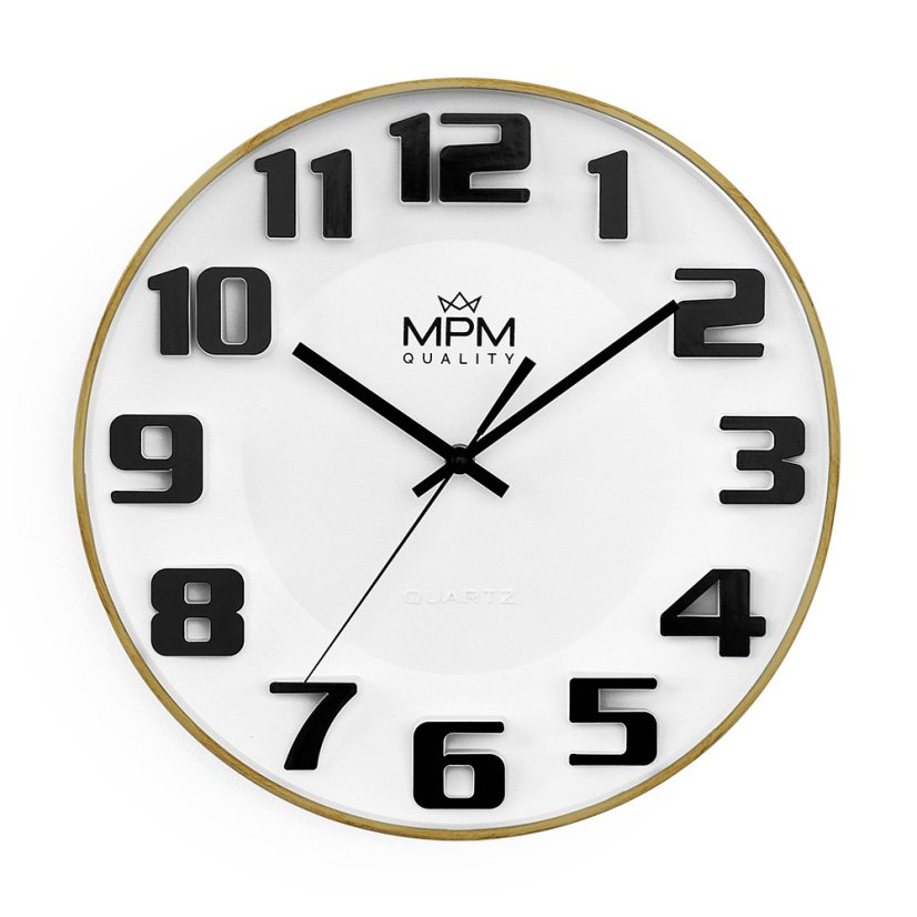 Hodiny s tichýň chodom MPM E01.4165.0090