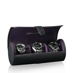 Puzdro na hodinky HEISSE & SÖHNE 70019-148 Rondo 3 Black/Violet