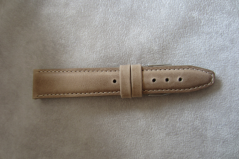 Polstrovaný béžový prešitý remienok LAVVU CLASSIC z luxusnej kože Top Grain - 22 LSKUF22